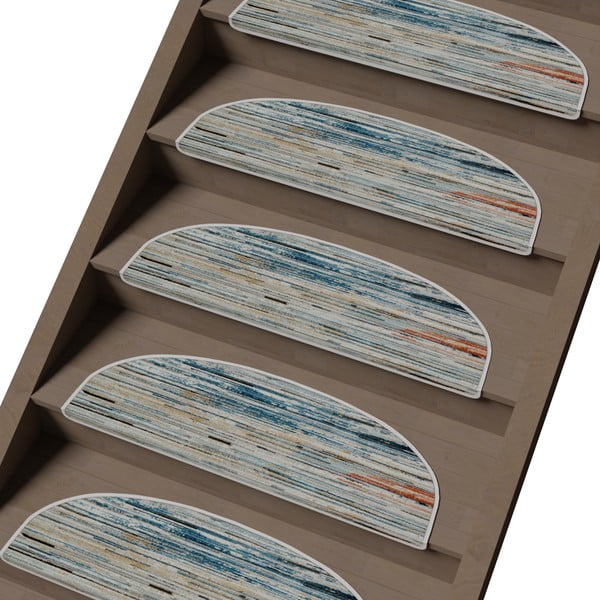 Trepivaipad 16 tk komplektis  20x65 cm Plain Sky - Vitaus-image-1