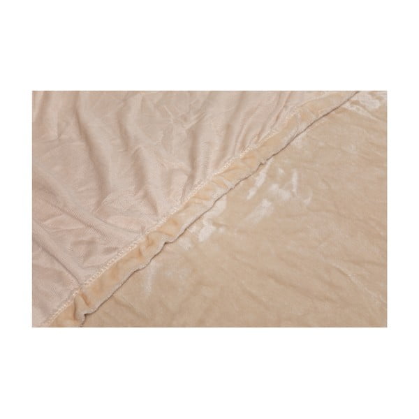 Beež mikroplüüsist lina, 180 x 200 cm - My House-image-1