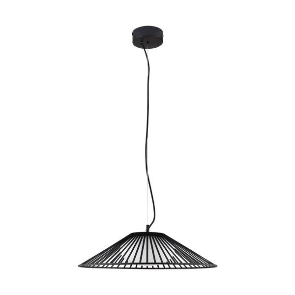 Matt must metallist LED-ripplamp klaasist varjuga, ø 50 cm Brume - Nova Luce