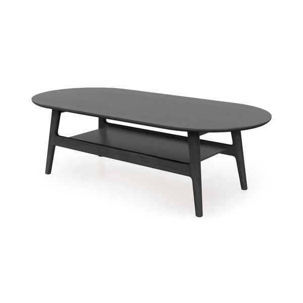 Must tammespooniga diivanilaud 60x130 cm Curved - Woodman-image-2