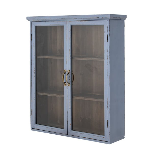 Sinine kuusepuidust vitriinkapp 81x91 cm Hazem - Bloomingville-image-2