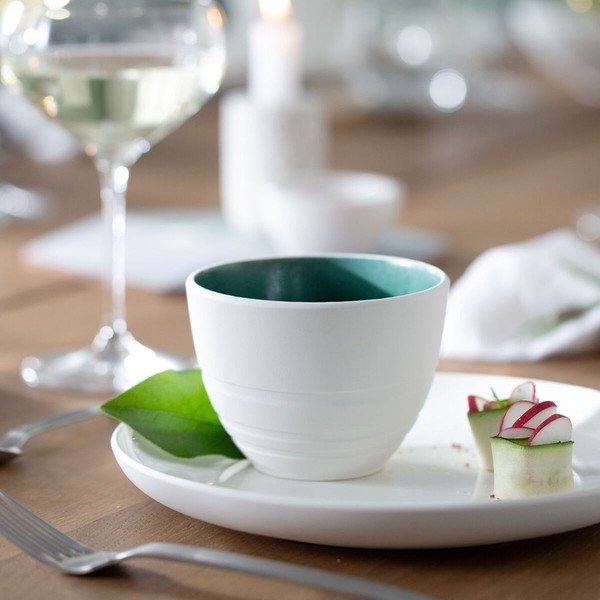 Valge ja roheline portselanist tass Villeroy & Boch Leaf, 450 ml it's my match - Villeroy&Boch-image-1