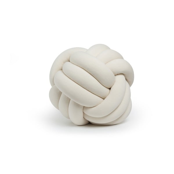 Světle béžový polštář Knot Decorative Cushion, ⌀ 45 cm