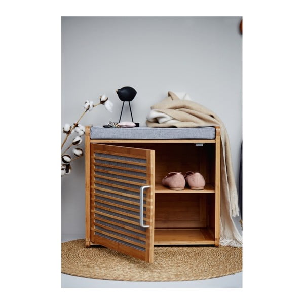 Hall-pruun bambusest kingariiul koos pingiga Bahari – Wenko-image-1