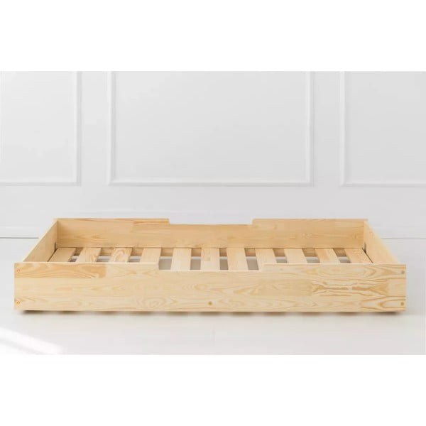 Puiduvärvi lastevoodi koos voodipõhjaga ja hoiuruumiga 80x160 cm DMPB – Adeko-image-3