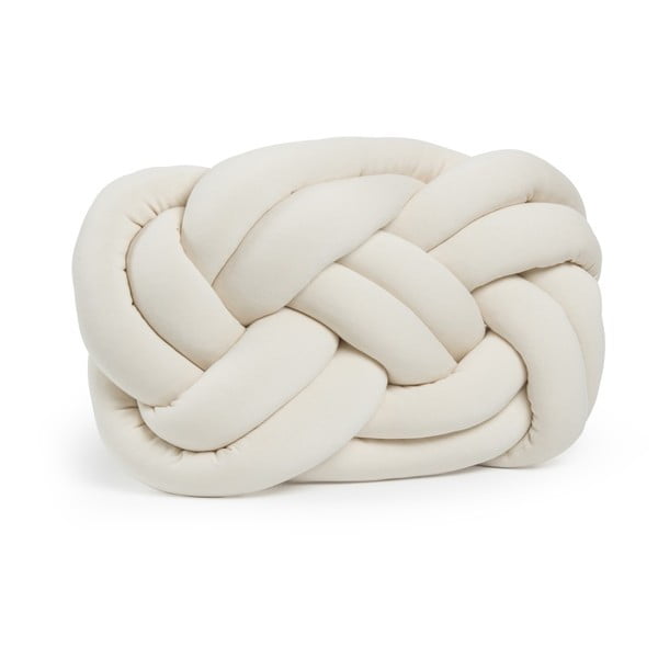 Světle béžový polštář Cloud Knot Decorative Cushion, 40 x 32 cm