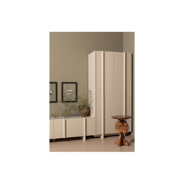 Kreem männipuidust moodulkapp 101x210 cm Basu - WOOOD-image-4