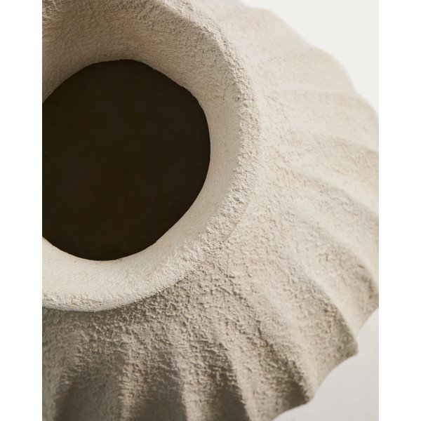 Kreemikas käsitöö/kõrge papjeemašee vaas (kõrgus 67 cm) Arquena - Kave Home-image-2