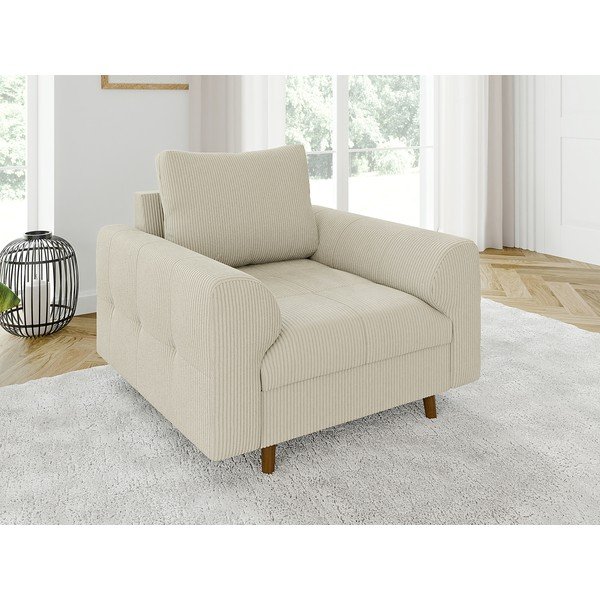 Beež velvetist tugitool Ariella - Ropez-image-1