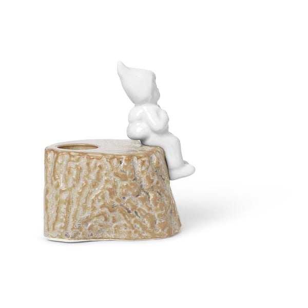 Jõuluküünlajalg portselanist ja kiviplaadist , pikkus 9 cm Christmas Tales - Kähler Design-image-3