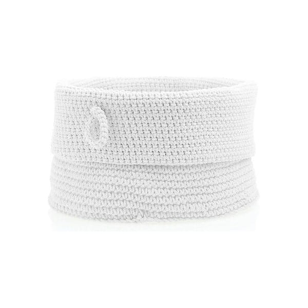 Bílý úložný košík Zone Confetti, ⌀ 19 cm