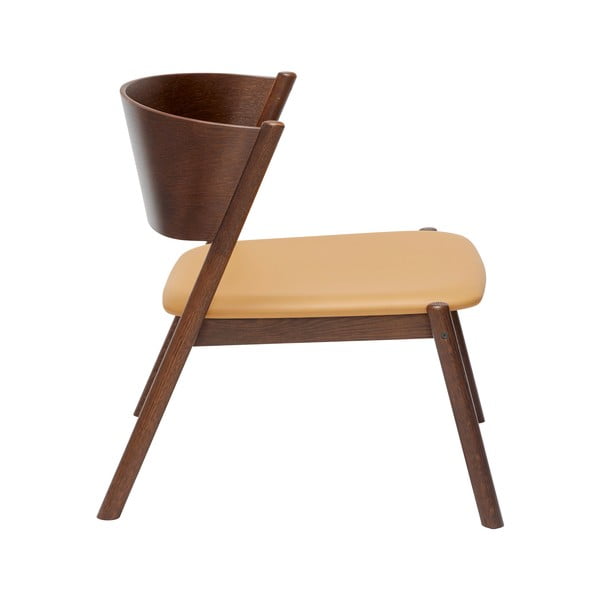 Tumepruun tugitool Oblique - Hübsch-image-2