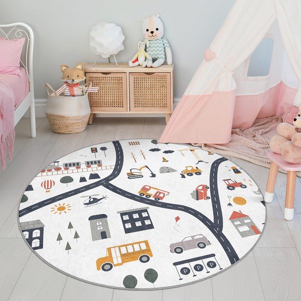 Pestav laste mänguvaip ø100 cm World Around Me - Mila Home-image-4