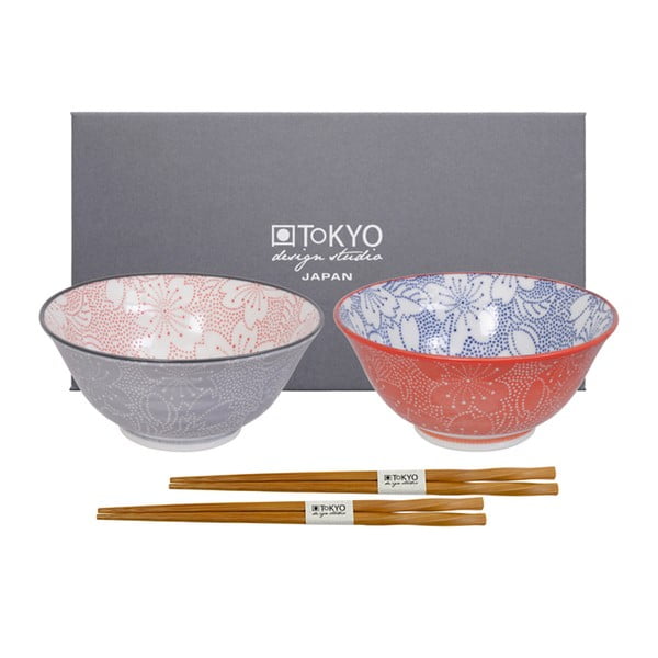 4dílný porcelánový set Tokyo Design Studio Saika