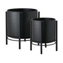 Metallist lillepoti ümbrised komplektis 2 tk Svarta – House Nordic