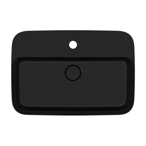 Läikiv must keraamiline valamu 55x38 cm Ipalyss - Ideal Standard-image-2