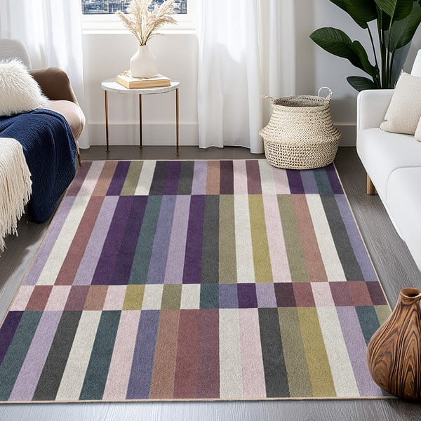 Lilla pestav vaip 60x100 cm Purple Rain - Mila Home-image-4