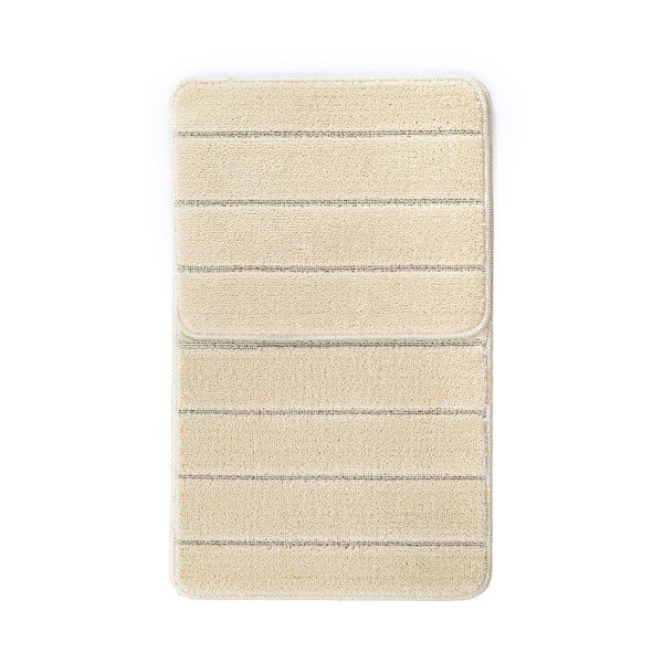 Kreemikad vannitoamatid komplektis 2 tükki 50x80 cm Yeni Cizgli - Foutastic-image-2