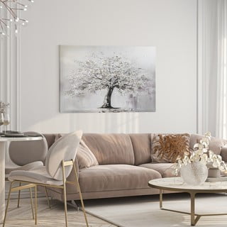 Käsitsi maalitud elementidega maal 70x100 cm White Tree - Styler