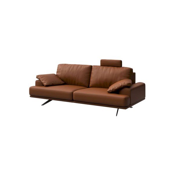 Konjakipruun nahkdiivan 220 cm Prado – MESONICA-image-2