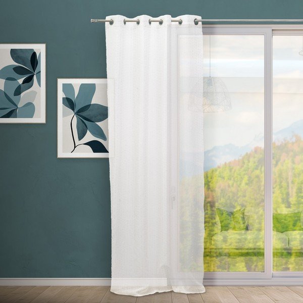 Valge kardin 140x260 cm Vertical Thread - Casa Selección-image-1