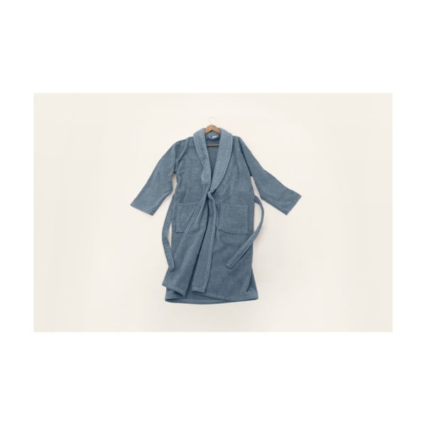 Sinine puuvillane hommikumantel suurus L/XL - Foutastic-image-1