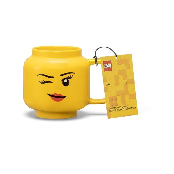 Kollane keraamiline beebimokk 530 ml Head - LEGO®-image-3
