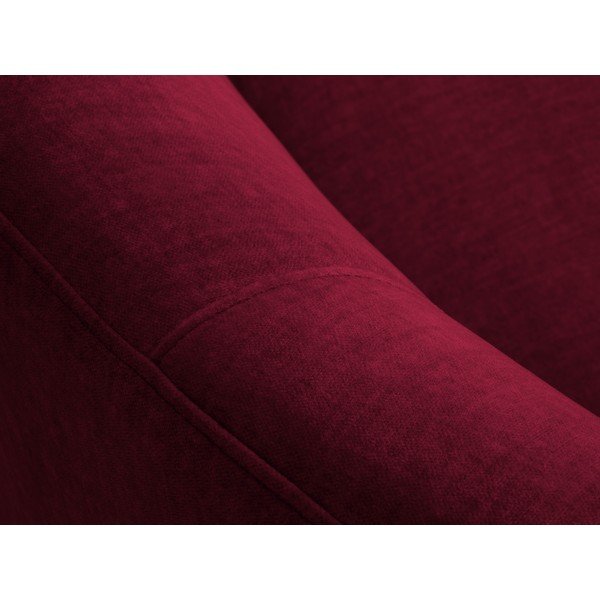 Burgundia värvi sametist asümmeetriline diivan, vasakule poole. Debbie - Mazzini Sofas-image-4