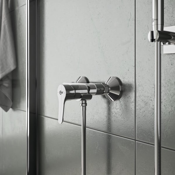 Läikiv hõbedane seinasegisti Alpha - Ideal Standard-image-2