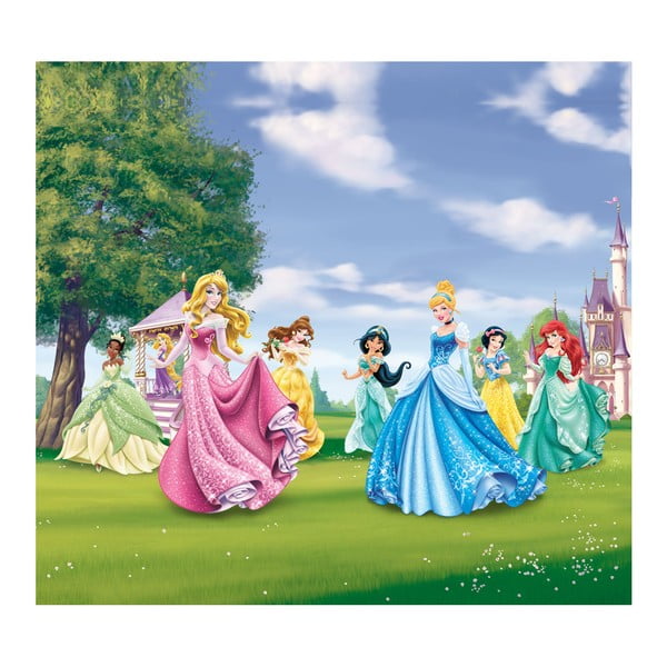 Foto závěs AG Design Disney Princezny II, 160 x 180 cm