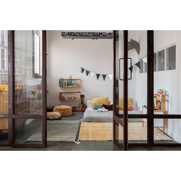 Ookerkollane puuvillane vaip 170x240 cm Twin Amber - Lorena Canals-image-1