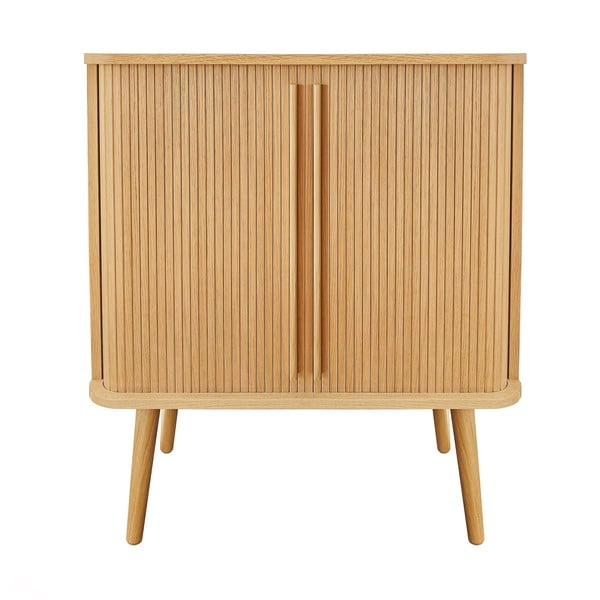 Kõrge lükandustega tammedekooriga kummut 83x95 cm Rove – Woodman