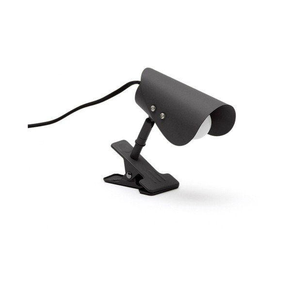 Must metallist klambriga laualamp (kõrgus 16 cm) Jula - Kave Home