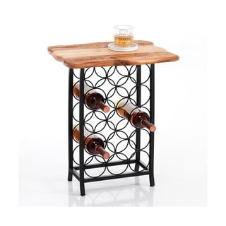 Must metallist veiniriiul, pudelite arv 15 46x56x35,5 cm Ras - Tomasucci