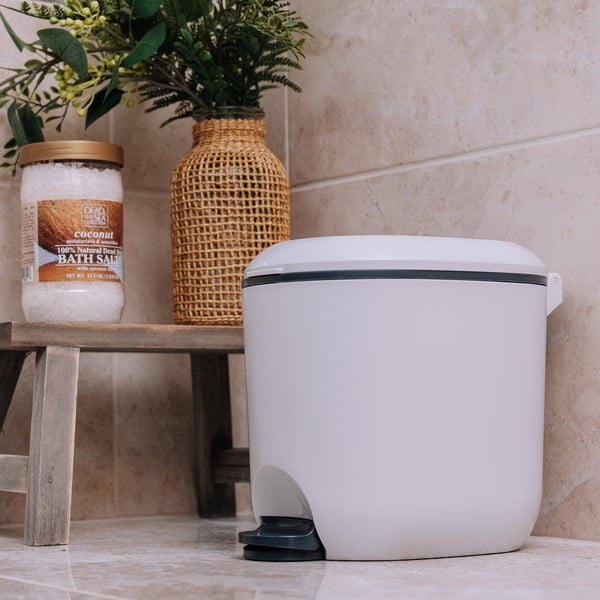 Valge plastikust prügikast 3,5 l - Addis-image-3