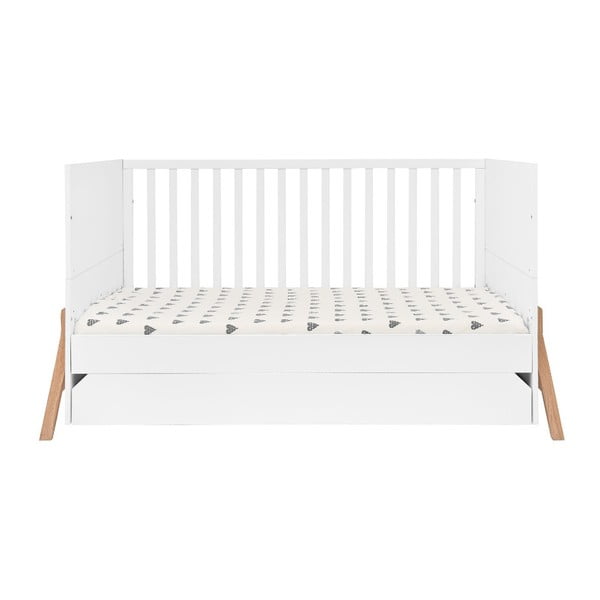 Valge võrevoodi sahtliga , 70 x 140 cm Lotta - BELLAMY-image-4