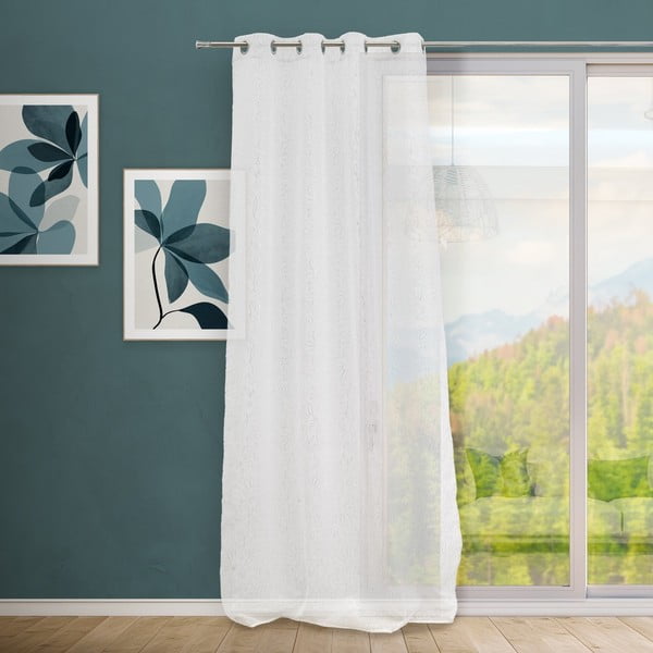 Valge-hõbedane kardin 140x260 cm Pucka - Casa Selección-image-1