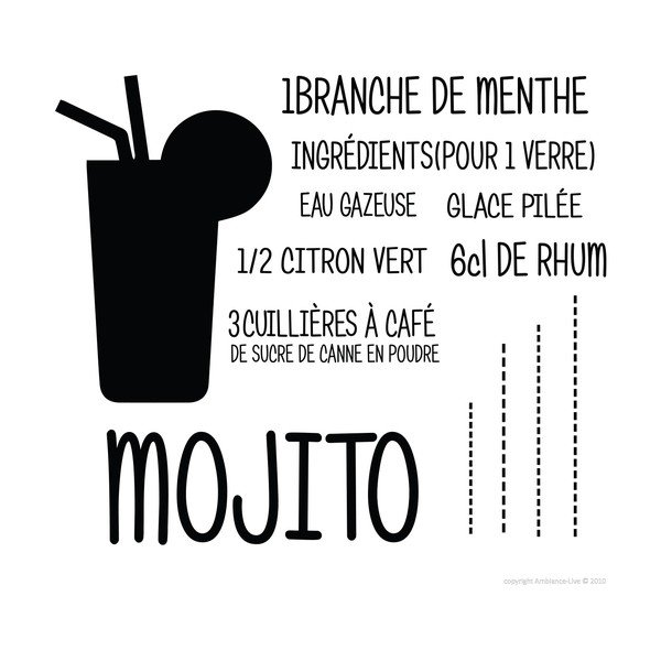 Samolepka Ambiance Cocktail Mojito-image-2