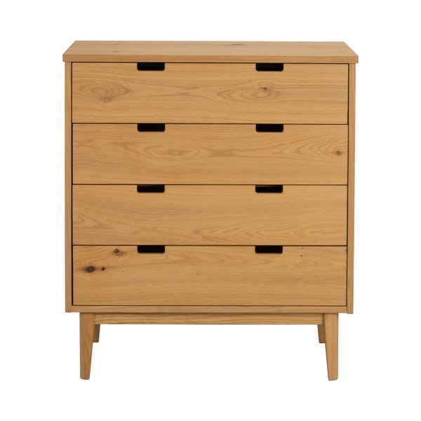Naturaalsest tammepuidust kummut 75x85x38 cm Garrison - Rowico-image-1