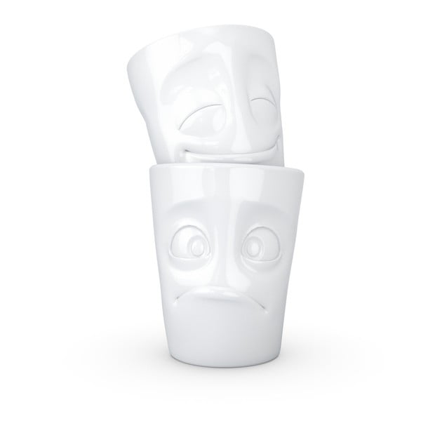 2 valge portselanist kruusi komplekt Cheery & Baffled - 58products-image-1