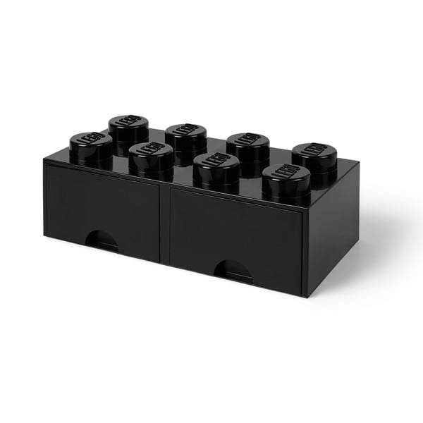 Musta värvi kahe sahtliga hoiukast - LEGO®