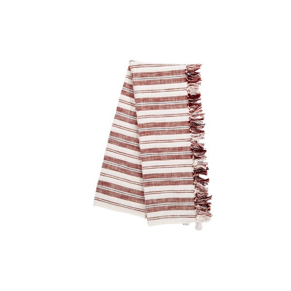 Puuvillane tekk terrakota värvi 150x200 cm Indira - Tiseco Home Studio-image-4