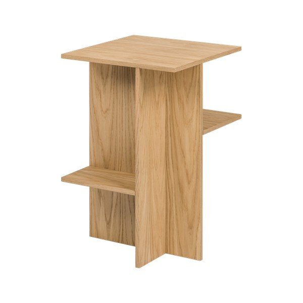 Tammepuust öökapp naturaalse värvi riiulitega Atik - noo.ma-image-4