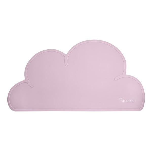 Roosa silikoonist taldrikutekk Cloud, 49 x 27 cm - Kindsgut