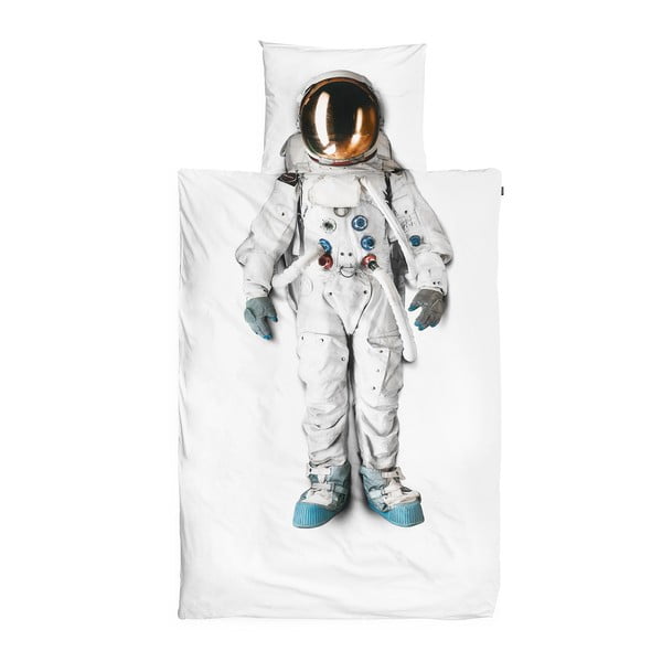 Bavlněné povlečení na jednolůžko Snurk Astronaut, 140 x 200 cm