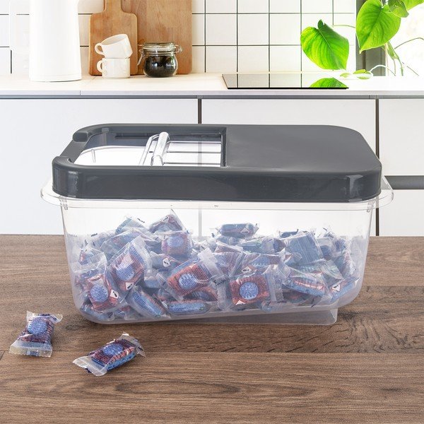 Kaanega plastikust hoiukarp 35x20x18 cm Slop - Orion-image-4