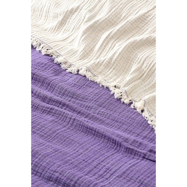 Lilla musliinist voodikate kahekordsele voodile 230x250 cm - Mijolnir-image-1