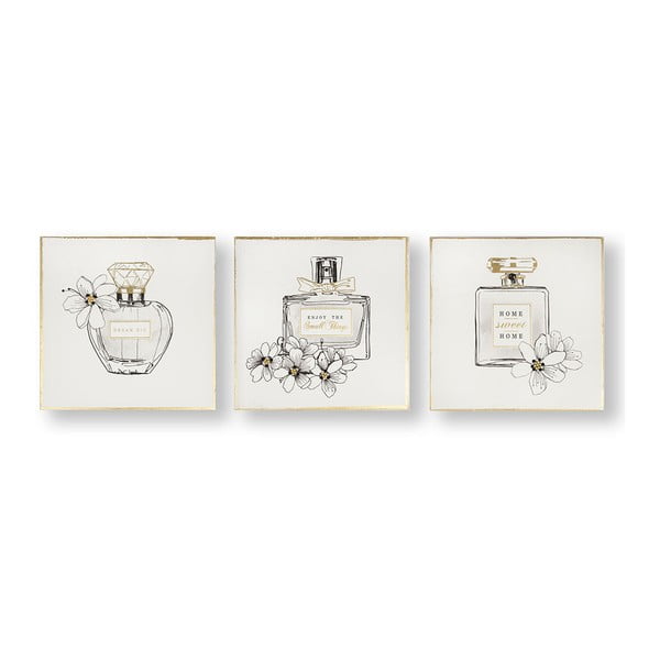 3 maalist koosnev komplekt, 30 x 30 cm Pretty Perfume Bottles - Graham & Brown