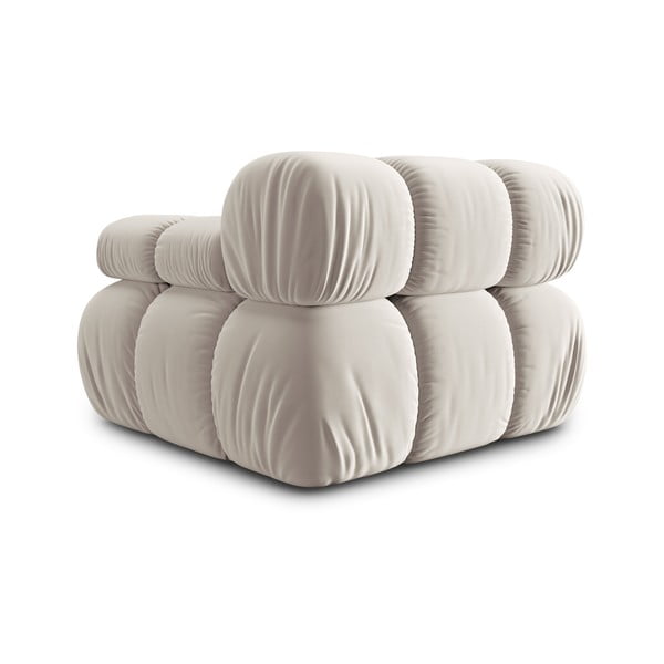 Beež sametist diivanimoodul (parem nurk) Bellis - Micadoni Home-image-4