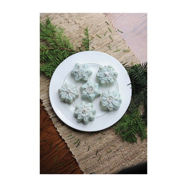 Vorm 6 mini kooki jaoks, hõbedane , 700 ml Snowflakes - Nordic Ware-image-2